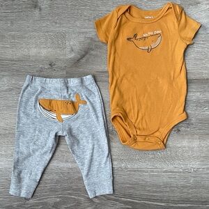 Carter’s Sea Me Grow 3 piece set size 6 months